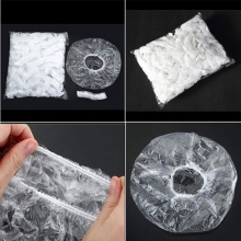 Boneta cu Elastic din Plastic pentru Vopsit - 100 Buc
