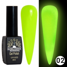 Oja Semipermanenta Luminous Fosforescenta 8 ml, 02
