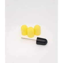 Suport + 3 Smirghel 16 x 25 mm, Set, Yellow - 100