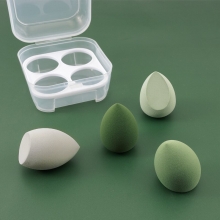 Bureti Machiaj pentru Fond de Ten, Green, set 4 buc