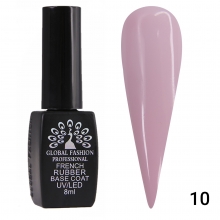 Rubber Base Coat French, Global Fashion, 8 ml, Rose Beige 010