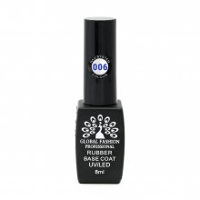Base Coat Global Fashion French Rubber, 8 ml, Roz 06