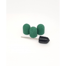 Suport + 3 Smirghel 13 x 19 mmm  - 120 Set, Green