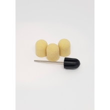 Suport + 3 Smirghel 13 x 19 mmm - 80 Set, Yellow