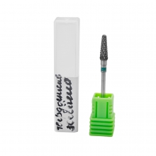 Bit (Cap) Freza Unghii Carbid Forma Con Rotunjit diametru 4mm, Briu Verde