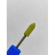 Bit (Cap) Freza Unghii din Silicon pentru Lustruire fina White 1 buc - 205 Yellow