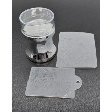 Stampila Unghii cu Matrita, Set, Silver