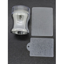 Stampila Unghii cu Matrita, Set, Silver