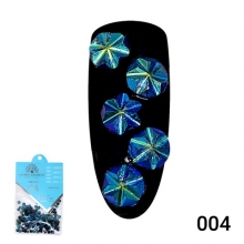 Set 1440 Decoratiune Unghii, Global Fashion, Pietre Swarovski, Verde-Albastru