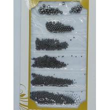 Metal Beads, Global Fashion, Black, All Sizes