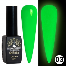 Oja Semipermanenta Luminous Fosforescenta 8 ml, 03
