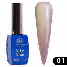 Oja Semipermanenta Rainbow Laser Cat Eyes 8 ml, 01