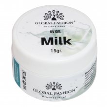 Gel Constructie Unghii Milk Global Fashion 15g, Alb laptos