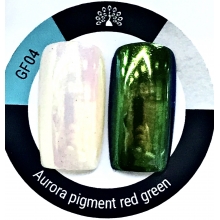 Pigment Unghii, Aurora red green GF04