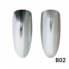 Pigment Unghii, Mirror Silver B02