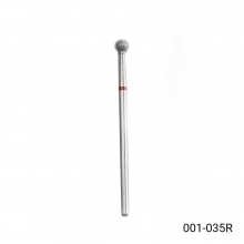 Bit (Cap) Freza Unghii pentru Cuticula, Sfera, Briu Rosu 001-035R