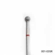 Bit (Cap) Freza Unghii pentru Cuticula, Sfera, Briu Rosu 001-035R