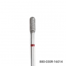 Bit (Cap) Freza Unghii pentru Cuticula, Cilindru, Briu Rosu 880-030R