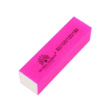 Buffer Unghii Cu 4 Fete, Global Fashion, Granulatie 80/100/120/180, Culoare Roz