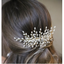 Accesoriu de Par Piepten, Ivory Pearls