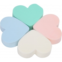 Bureti Machiaj pentru Fond de Ten, Heart, set 4 buc