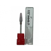 Bit (Cap) Freza Unghii Ceramica - Roz Briu Rosu - F 3/32 Umbrella (F)