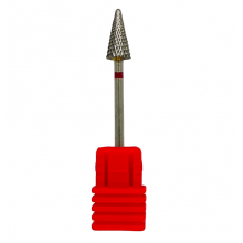 Bit Cap Freza Unghii - Carbid - Forma Con M06F Briu Rosu