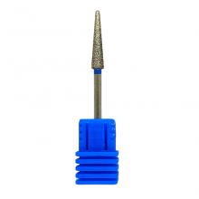 Bit Cap Freza Unghii - Diamant Cuticule Forma Conica - 857 - 040L Briu Albastru