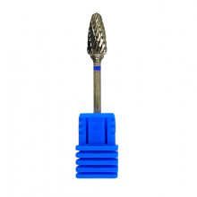 Bit Cap Freza Unghii Carbid Forma Porumb F06 B Briu Albastru