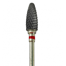 Bit Cap Freza Unghii Ceramica Black Forma Porumb B640701 Briu Rosu