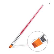 Pensula Unghii Gel Maner Cristale Varf Drept Nr. 6