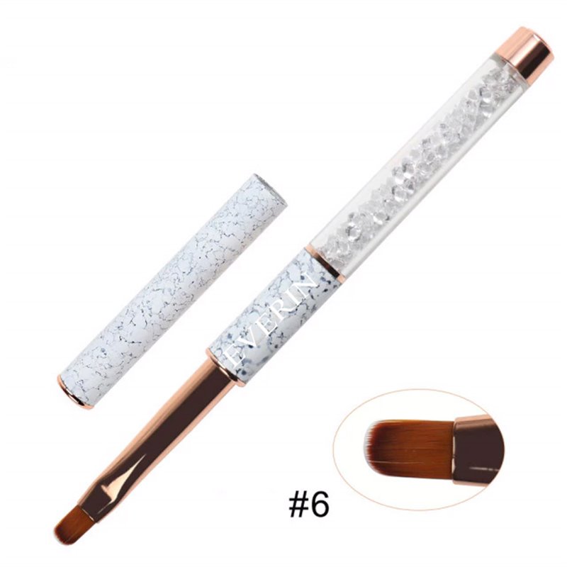 Pensula Unghii Gel Limba de Pisica Everin Nr. 6 - YQ-6