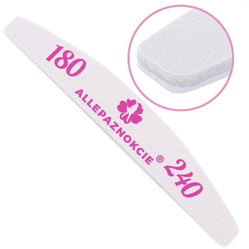 Pila Unghii Semiluna Allepaznokcie High QUALITY 180/240