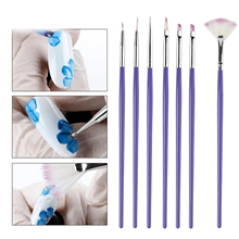 Set 7 Pensule Unghii Purple