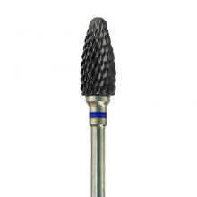 Bit Cap Freza Unghii Ceramica Black Forma Porumb B640501 Briu Albastru