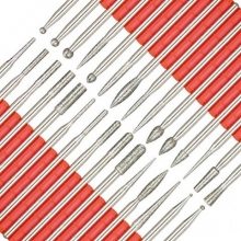 Bit (Cap) Freza Unghii cu Praf de Diamant Set 30 buc