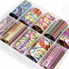 Folie de Transfer Unghii set 10 buc - Color
