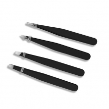 Set 4 Pensete din Otel Inoxidabil Black Plain