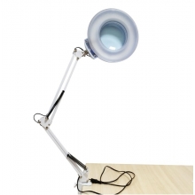 Lampa Cosmetica LED cu Lupă si Prindere de Masa, 24W