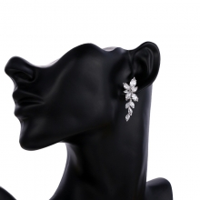Cercei Cubic Zirconia Argintiu