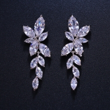 Cercei Cubic Zirconia Argintiu