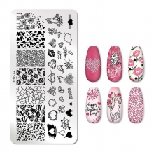 Matrita Metalica Love, Rose, Flower Y276
