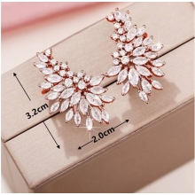 Cercei Cubic Zirconia Rose Gold