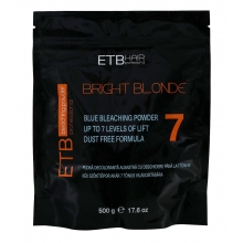 Pudra Decoloranta Albastra 7 Tonuri 500g, ETB Hair Professional Bright Blonde