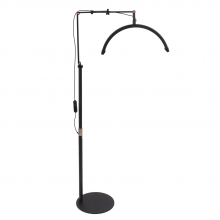 Lampa Led Semiluna cu Picior Fix, Reglarea Intesitatii si Suport pentru Telefon, 16 Inch