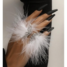 Inel pentru Poze White Butterfly