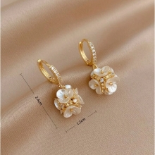 Cercei Cubic Zirconia Flower Aurii
