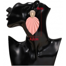 Cercei cu Surub Rose Leaf