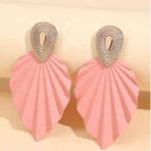 Cercei cu Surub Rose Leaf