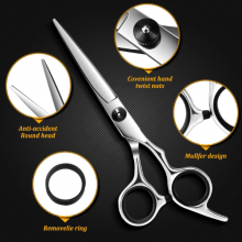 Foarfeca de Tuns Profesionala Graphit Onyx 6.7 Inch si Pieptene pentru Frizerie